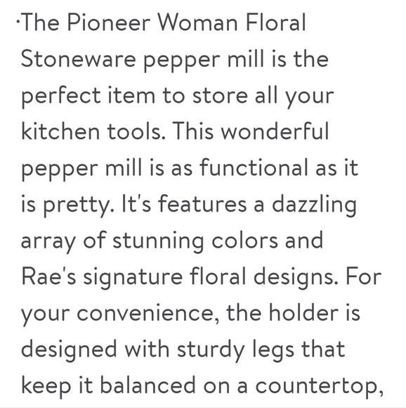 ❤️ New Pioneer Woman Pepper Mill - Picture 2 of 8